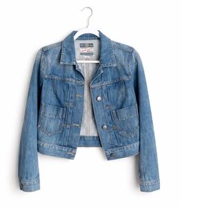 Fossil Vintage Selvedge Denim Blue Jean Jacket USA three diamond quality